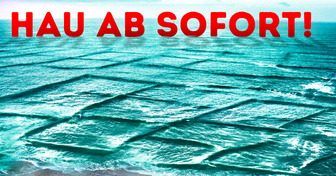 Wenn du quadratische Wellen siehst, geh sofort aus dem Wasser!