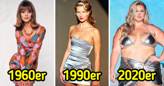 20+ Bilder zeigen uns die Entwicklung der Fashion Models im Laufe der Zeit