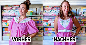 Eine selbstgelernte Schneiderin verändert Secondhand-Kleidung auf moderne Art und Weise