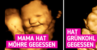 Babys im Mutterleib lächeln, wenn Mütter bestimmte Produkte essen, runzeln aber die Stirn, wenn sie andere essen, zeigen Ergebnisse einer Studie