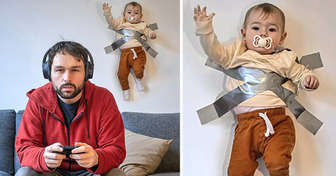 Dieser kreative Vater hat das “Alleine zu Hause sein mit Papa” auf ein neues Level gebracht