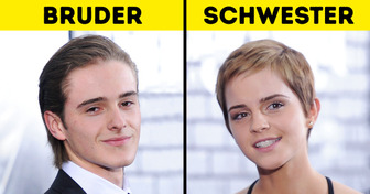 10 Berühmtheiten, deren Ähnlichkeiten mit ihren Geschwistern auf einen Kilometer Entfernung zu erkennen sind