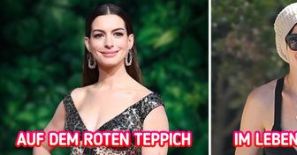 16 Prominente, die auf dem roten Teppich strahlen, aber im Alltag genau wie wir aussehen