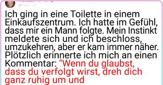 Eine Frau entgeht einem potenziellen Stalker, indem sie Sicherheitstipps befolgt, die sie online gelesen hat