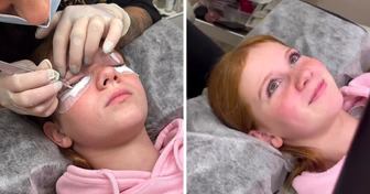 Mutter spaltet das Internet, weil sie ihrer 11-jährigen Tochter die Wimpern machen lässt, weil sie rote Haare hat