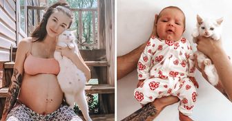 Eine werdende Mutter rettete eine streunende Katze, und es stellte sich heraus, dass sie beide schwanger waren