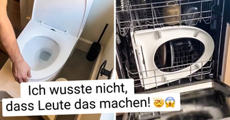 Ein Mann sorgt für zahllose Kommentare, weil er seine Klobrille für eine “einfache Reinigung” zusammen mit schmutzigen Tellern in die Spülmaschine steckt