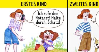14 Ehrliche Comics, die den Unterschied zwischen dem ersten und zweiten Kind zeigen