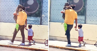 Vater gibt Hund Vorrang vor Sohn: Er entscheidet er sich, sein Haustier zu tragen