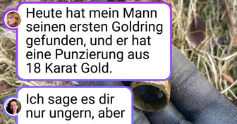 18 Schatzsucher, die einen glücklichen Tag hatten