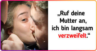 Pärchen, das sich gerade küsste, schrie um Hilfe