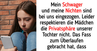 Ich habe ein Schloss an der Tür meiner Tochter angebracht, damit die Töchter meines Schwagers ihre Sachen in Ruhe lassen