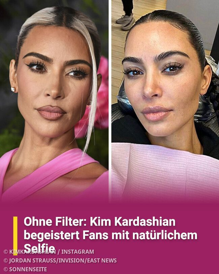Ohne Filter: Kim Kardashian begeistert Fans mit natürlichem Selfie