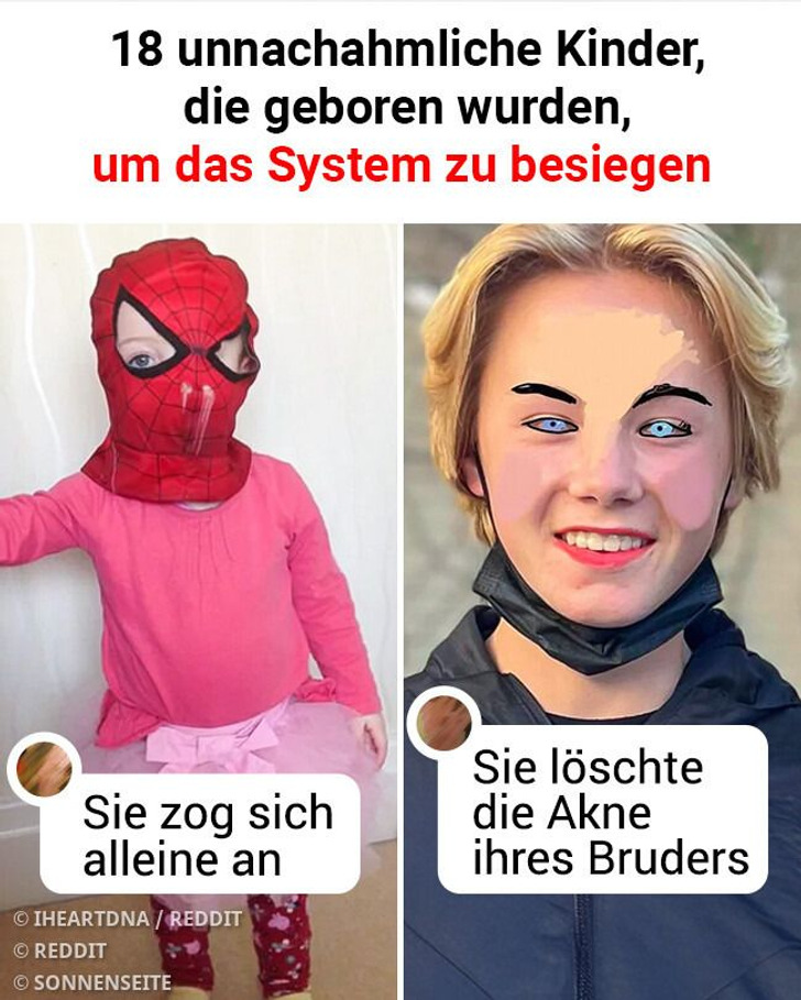 18 unnachahmliche Kinder, die geboren wurden, um das System zu besiegen