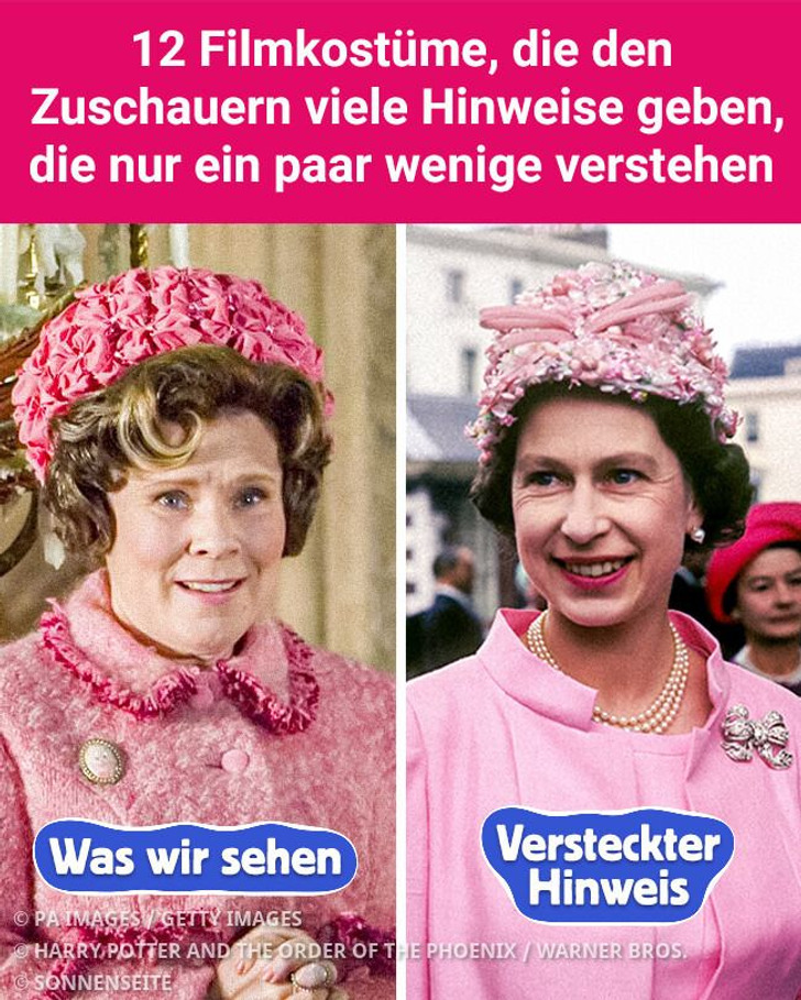 12 Filmkostüme, die den Zuschauern viele Hinweise geben, die nur ein paar wenige verstehen
