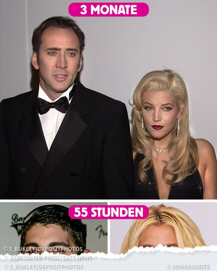 Die 15 kürzesten Ehen in der Geschichte Hollywoods