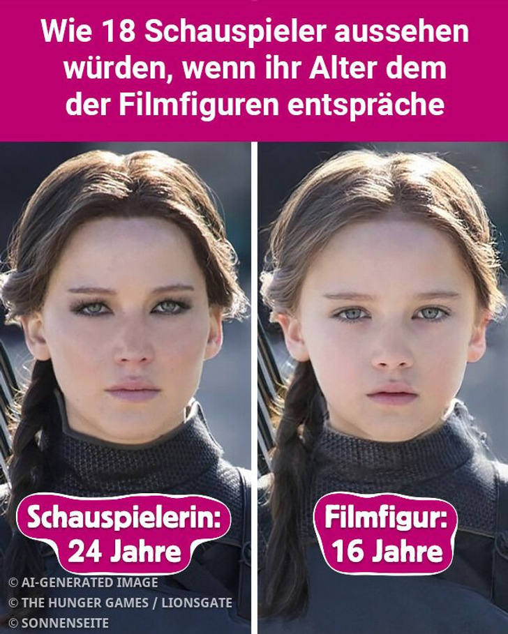 Wie 18 Schauspieler aussehen würden, wenn ihr Alter dem der Filmfiguren entspräche