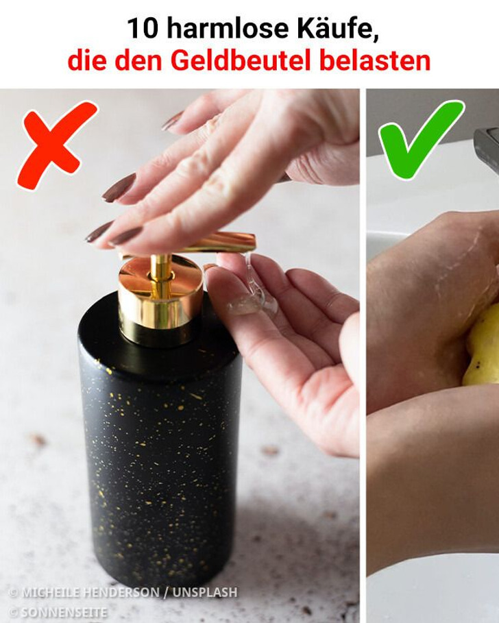 10 harmlose Käufe, die den Geldbeutel belasten