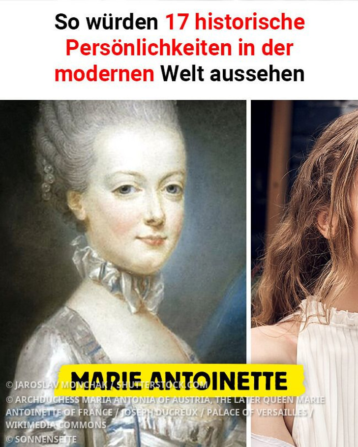 So würden 17 historische Persönlichkeiten in der modernen Welt aussehen