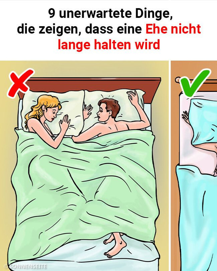 9 unerwartete Dinge, die zeigen, dass eine Ehe nicht lange halten wird