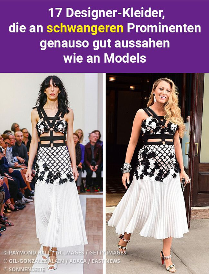 17 Designer-Kleider, die an schwangeren Prominenten genauso gut aussahen wie an Models
