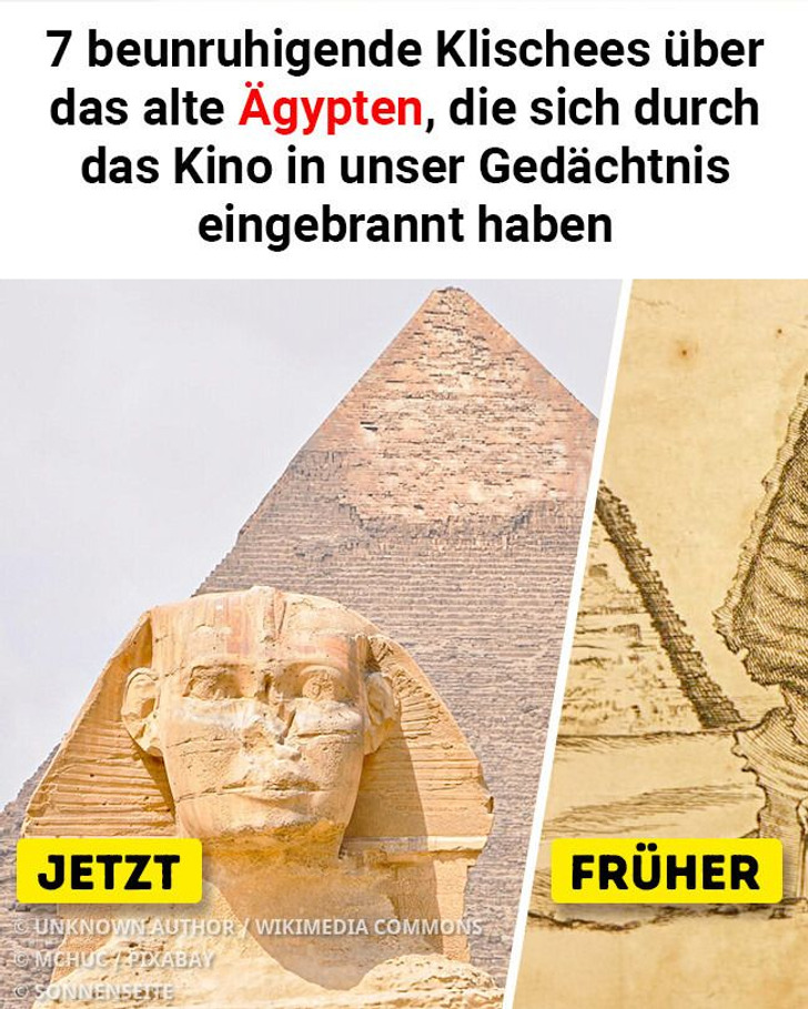 7 beunruhigende Klischees über das alte Ägypten, die sich durch das Kino in unser Gedächtnis eingebrannt haben
