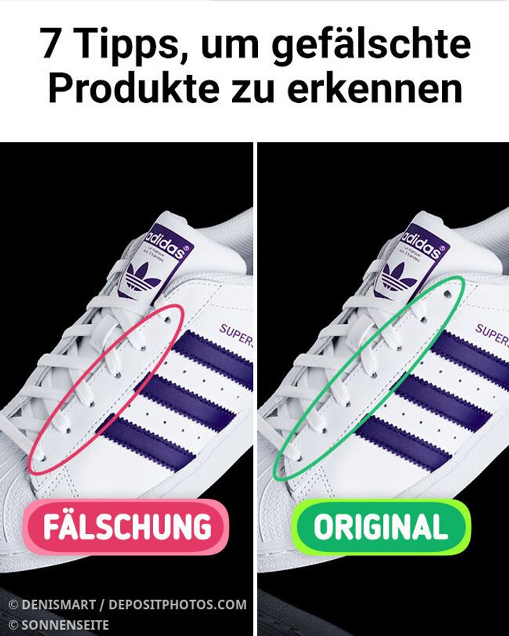 7 Tipps, um gefälschte Produkte zu erkennen
