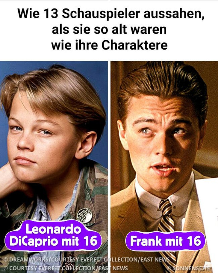 Wie 13 Schauspieler aussahen, als sie so alt waren wie ihre Charaktere