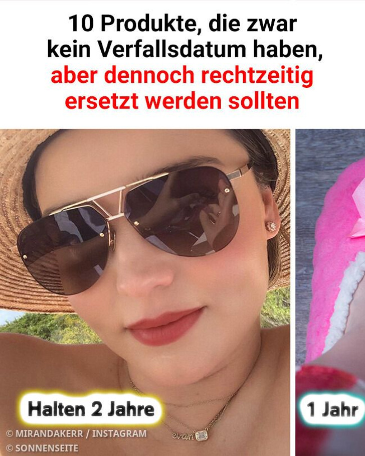 10 Produkte, die zwar kein Verfallsdatum haben, aber dennoch rechtzeitig ersetzt werden sollten