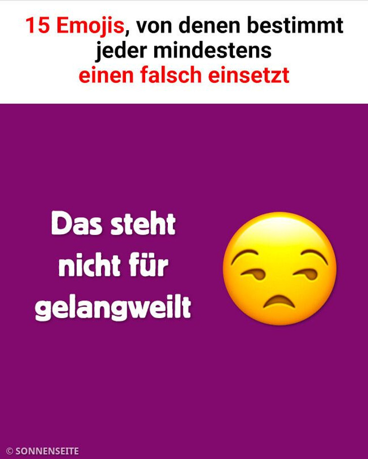 15 Emojis, von denen bestimmt jeder mindestens einen falsch einsetzt