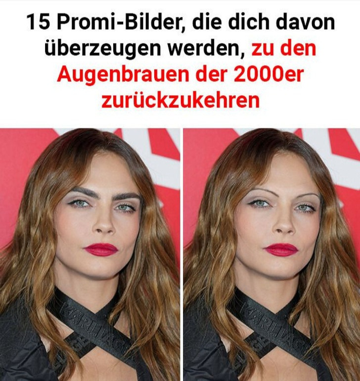 15 Promi-Bilder, die dich davon überzeugen werden, zu den Augenbrauen der 2000er zurückzukehren