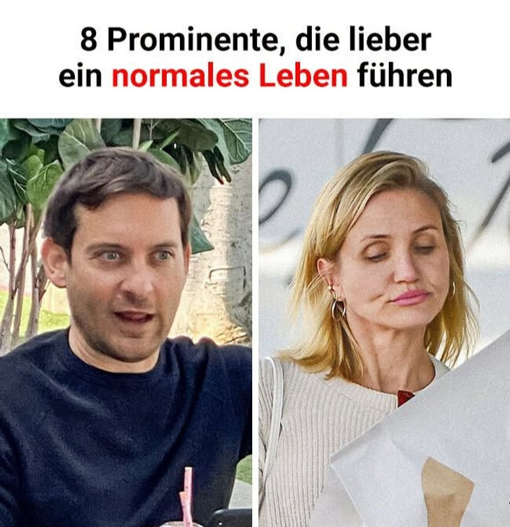 8 Prominente, die lieber ein normales Leben führen