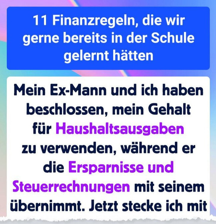 11 Finanzregeln, die wir gerne bereits in der Schule gelernt hätten