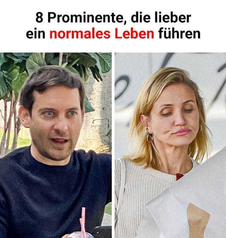 8 Prominente, die lieber ein normales Leben führen