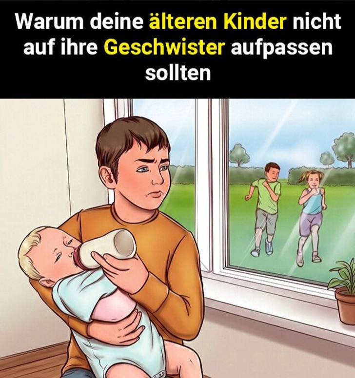 Warum deine älteren Kinder nicht auf ihre Geschwister aufpassen sollten