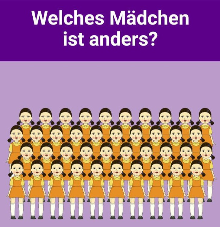 Finde in 15 Bildern den Ausreißer und erfahre, wie aufmerksam du bist