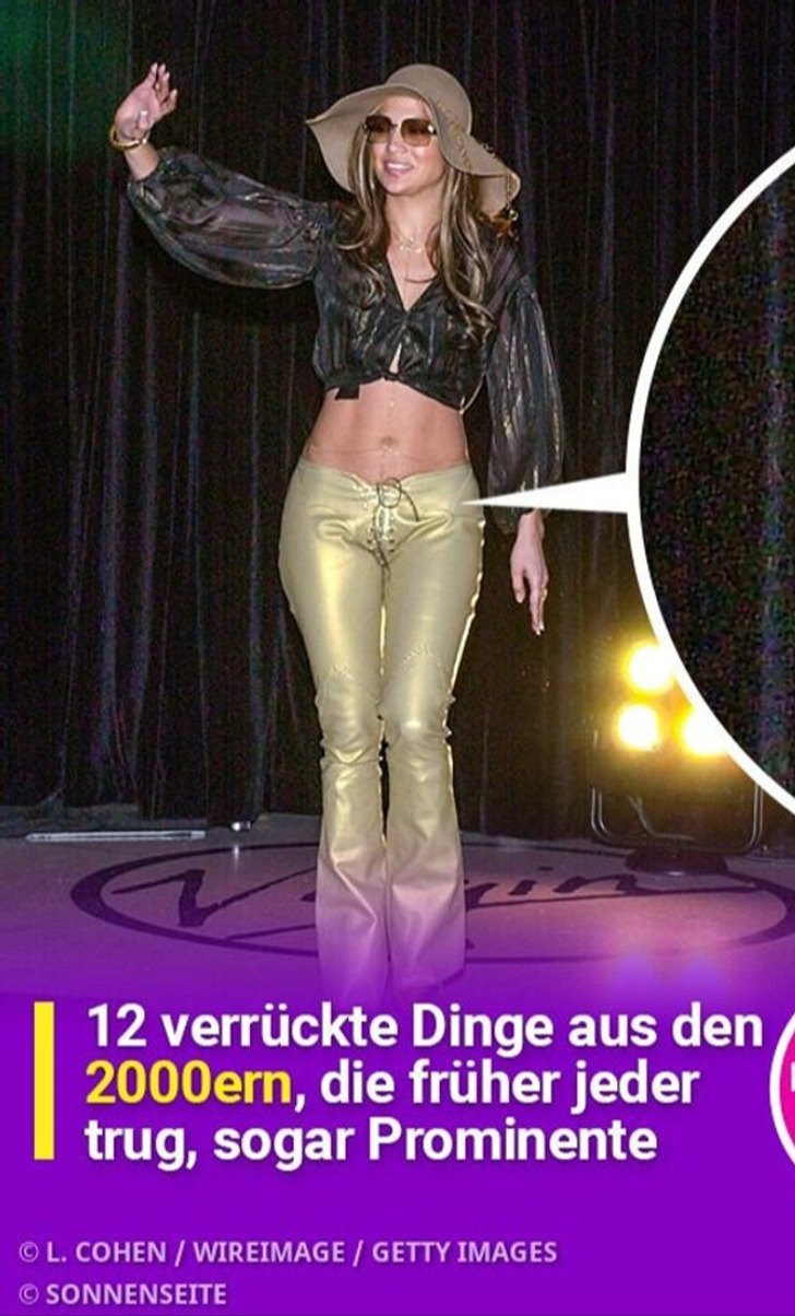 12 verrückte Dinge aus den 2000ern, die früher jeder trug, sogar Prominente